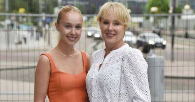 Corrie's Sally Dynevor poses with daughter Hattie –who is image of Bridgerton star sister - www.ok.co.uk - Italy - Manchester - county Metcalfe - Rome - city Waterloo