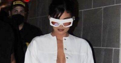 Kylie Jenner's mini me Stormi is a true Kardashian in silver dress and shades - www.ok.co.uk - Los Angeles