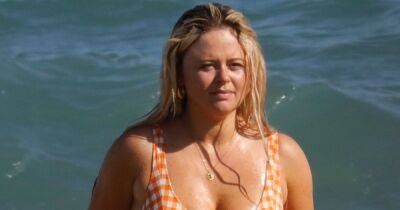 Emily Atack vows to 'just wear the sodding bikini' as she hits beach in two-piece - www.ok.co.uk - Spain