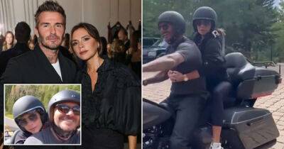 David and Victoria Beckham have 'Maverick moment' as he finally gets her on his motorbike - www.msn.com - Colorado