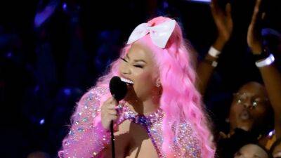 Nicki Minaj Went Full Barbiecore for This Year's Video Vanguard Award at the VMAs - www.glamour.com