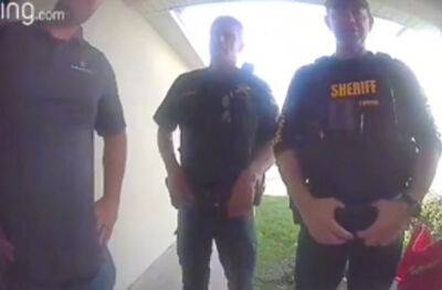 Ring Camera Shows Moment Cops Realize They're Evicting The Wrong Family: 'Oh S**t' - perezhilton.com - Australia - Florida - county Bay