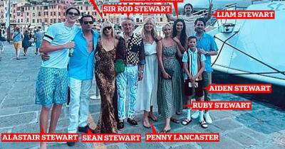 Rod Stewart and seven of his children on Portofino trip - www.msn.com - New York - USA - city Milan - state Massachusets - New Jersey - Michigan