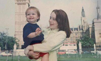 Lindsay Lohan shares epic then and now with her little brother Dakota - us.hola.com - London