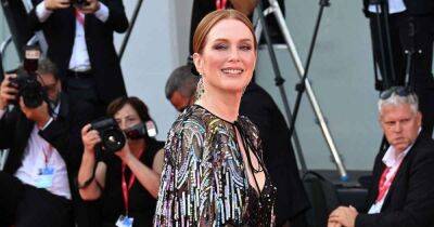 Julianne Moore Gets Leggy in a Sequin-Covered Valentino Gown at 2022 Venice Film Festival: Photos - www.usmagazine.com - Italy - county Moore - North Carolina - county Turner
