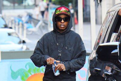 ASAP Rocky Steps Out In A Black Leather Skirt - etcanada.com - New York