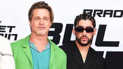 Brad Pitt Gives Bad Bunny the Secret to Surviving Superstardom - www.etonline.com