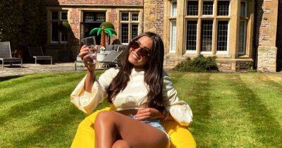 Love Island's Gemma Owen pokes fun at 'villa curse' as she poses on yellow beanbag at home - www.ok.co.uk