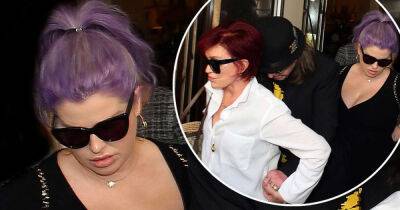 Pregnant Kelly Osbourne steps out with Sharon and Ozzy in London - www.msn.com - London - USA
