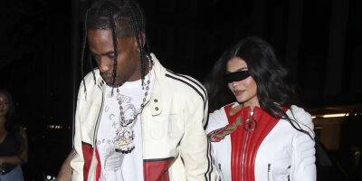 Kylie Jenner & Travis Scott Are Couple Goals In Coordinating Outfits - www.justjared.com - London