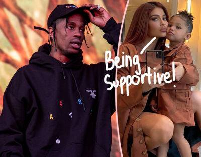 Kylie Jenner & Stormi Webster Cheer On Travis Scott At First Solo Arena Concert Since Astroworld Tragedy - perezhilton.com - London - county Travis