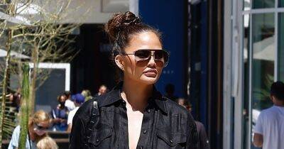 Chrissy Teigen enjoys family day out with Luna and Miles after announcing pregnancy - www.ok.co.uk