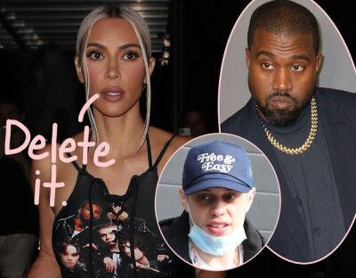 Kim Kardashian 'Demanding' Kanye West Take Down Instagram Post About Pete Davidson -- 'But He Won't' - perezhilton.com