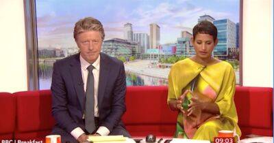BBC Breakfast's Naga Munchetty holds back tears as she pays tribute to Bill Turnbull - www.dailyrecord.co.uk - Scotland - county Suffolk