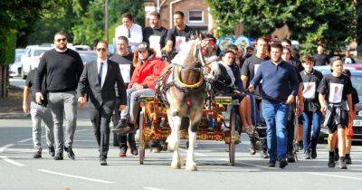 Tyson Fury's cousin's funeral sees mourners arrive on horse-drawn carriages - www.ok.co.uk - Manchester
