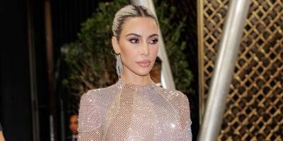 Kim Kardashian Wears Sheer Sparkling Dress For Fendi's NYFW Dinner Event - www.justjared.com - New York