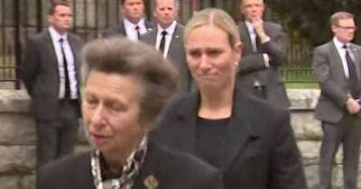 Zara Tindall wipes away tears as she's joined by Royals at Balmoral church service - www.ok.co.uk - county Prince Edward