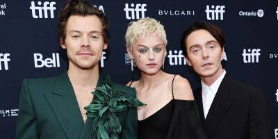 Harry Styles Goes All Green For 'My Policeman' Premiere at TIFF - www.justjared.com - Britain - Canada