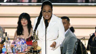 2022 Emmys: Oprah Winfrey Wows With Inspiring Message About the Importance of Resilience and Dreams - www.etonline.com - Los Angeles - city Downtown