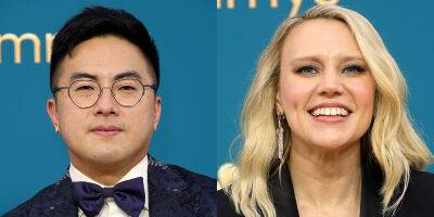'SNL' Co-Stars Kate McKinnon & Bowen Yang Are All Smiles at the Emmy Awards 2022 - www.justjared.com - Los Angeles