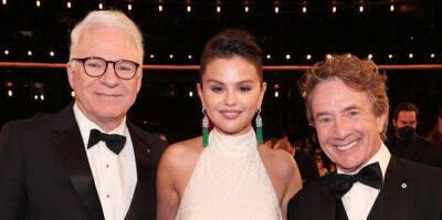 Selena Gomez Joins Steve Martin & Martin Short at Emmy Awards 2022 - www.justjared.com - Los Angeles