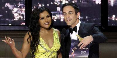 Mindy Kaling & B.J. Novak Joke About Their 'Insanely Complicated' Relationship While Presenting at the Emmys 2022 - www.justjared.com