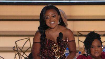 Quinta Brunson Accepted Her Emmy Over Jimmy Kimmel's ‘Dead’ Body—Which Was Annoying - www.glamour.com