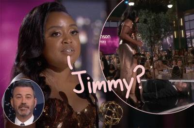 Quinta Brunson Responds To Twitter Backlash Over Jimmy Kimmel's Emmys Gag During Her Acceptance Speech! - perezhilton.com
