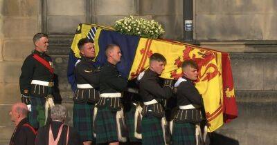 Queen's final journey starts with moving applause as Princess Anne accompanies coffin - www.ok.co.uk - Scotland - London