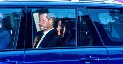 Devastated Harry and Meghan seen going to Buckingham Palace to join Royal Family - www.ok.co.uk - Scotland - county Hall - county Prince Edward