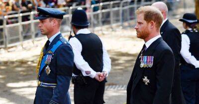 William and Harry Walk Behind Queen’s Coffin Almost Exactly 25 Years After Princess Diana’s Funeral - www.usmagazine.com - Paris - county Hall - county Prince Edward