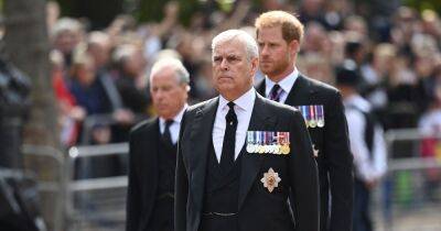Prince Harry and Prince Andrew Wear Morning Suits Instead of Military Uniforms at Queen Elizabeth II’s Procession: Photos - www.usmagazine.com - California - county Hall - Virginia - county Prince Edward