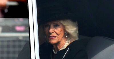 Queen Consort Camilla Wears Brooch From Her Late Father to Queen Elizabeth II’s Westminster Hall Procession - www.usmagazine.com - Britain - county Hall - Ireland - county Andrew - county Prince Edward - county Phillips