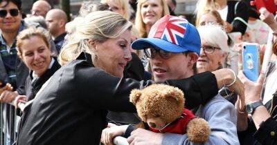 Sophie Wessex hugs young boy with teddy - and his mum reveals the royal's touching words - www.manchestereveningnews.co.uk - Manchester - county Prince Edward