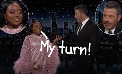Abbott Elementary's Quinta Brunson Got The PERFECT Revenge On Jimmy Kimmel After His Emmys Lay-Down Gag! - perezhilton.com
