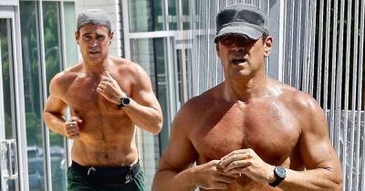 Colin Farrell goes shirtless in the sunshine for run after triumphing at Venice - www.msn.com - California - Ireland - city Sandman