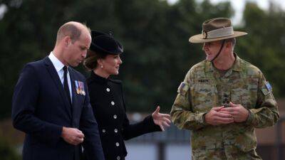 Prince William and Kate Middleton Visit Commonwealth Troops Deployed for Queen Elizabeth's Funeral - www.etonline.com - Australia - New Zealand - Centre - county Norfolk - city Sandringham, county Norfolk