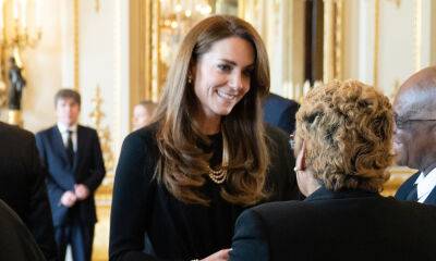 Kate Middleton Wears Queen Elizabeth's Pearl Necklace at Pre-Funeral Event - www.justjared.com - London