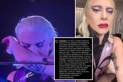 Lady Gaga cries after Miami show called off due to ‘dangerous’ weather - nypost.com