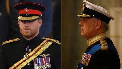 Queen Elizabeth II's insignia missing from Prince Harry's uniform, worn by Prince William and Prince Andrew - www.foxnews.com - Britain - county Hall - county Andrew - Afghanistan