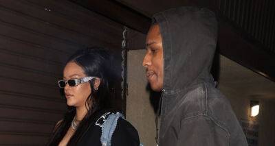 Rihanna & A$AP Rocky Spend Another Late Night at the Recording Studio in L.A. - www.justjared.com - Los Angeles