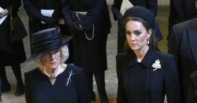 Princess Kate and Queen Consort Camilla Arrive With Prince George and Princess Charlotte to Queen Elizabeth II’s Funeral: Photos - www.usmagazine.com - Britain - Scotland - Charlotte - city Elizabeth