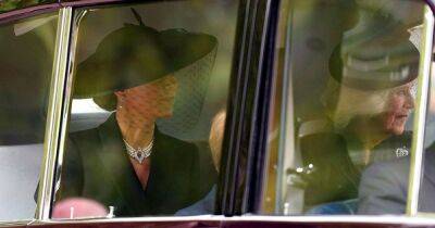 Queen Consort Camilla and Princess Kate Wear Veiled Fascinators to Queen Elizabeth II’s Funeral - www.usmagazine.com - London - Charlotte - city Elizabeth