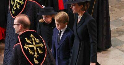 Princess Charlotte 'lets George take lead' as kids appear 'relaxed' at Queen's funeral - www.ok.co.uk - county Andrew - Charlotte - George - county Charles - county Prince Edward
