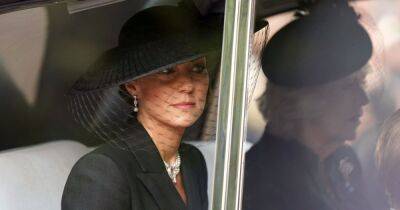 Kate Middleton's tribute to the Queen as Duchess wears her necklace to state funeral - www.ok.co.uk - Netherlands - Japan