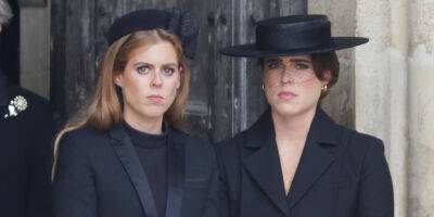 Princess Beatrice & Princess Eugenie Say Final Goodbyes To Grandmother Queen Elizabeth II At Her Funeral - www.justjared.com - London