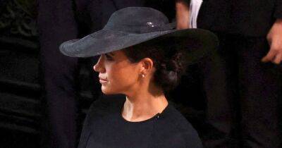 Meghan Markle Wears Pearl Earrings From Queen Elizabeth II to Late Monarch’s Funeral - www.usmagazine.com - Britain - London - California - county Hall