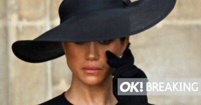 Meghan Markle seen wiping tear from her eye in heartbreaking snap from Queen's funeral - www.ok.co.uk - Britain - Charlotte - city Westminster - county King And Queen