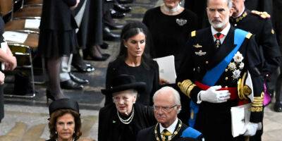 Spain, Sweden & Japan Royals Attend Queen Elizabeth II's Funeral - See Every Guest Arrival Here - www.justjared.com - Britain - Spain - London - Sweden - Japan - county King And Queen