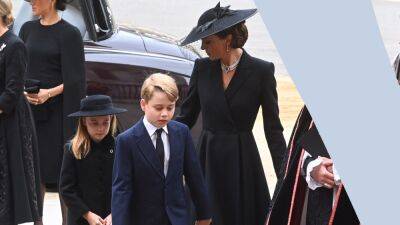 The Princess of Wales Sweetly Comforted Prince George During Queen Elizabeth's Funeral - www.glamour.com - Charlotte - city Charlotte - city Elizabeth
